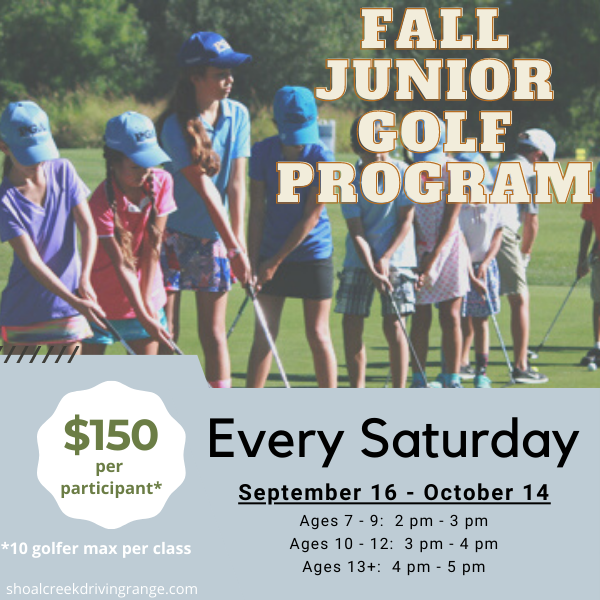2023 Fall Junior Golf (ages 7-9)